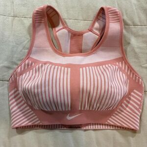 Pink Nike sports bra size medium